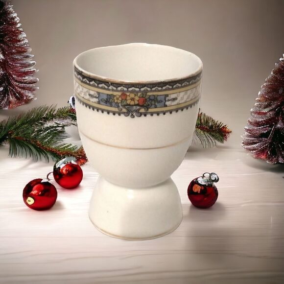 Noritake Lavista Porcelain Egg Cup Handpainted Japan Single Replacement Extra. - Picture 1 of 15
